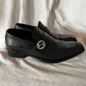 Gucci Broadwick Interlocking GG Black Loafers size 7 1/2